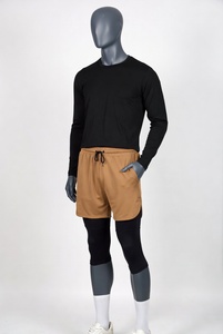 Customized Logo New Awrah Covering Activewear Sunnah Men's Halal Swimming Shorts <b>Islamic</b> Swimwear Men Awrah Shorts - Product Image 2