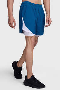 Wholesale <b>Mens</b> Custom 2 in 1 Sports <b>Shorts</b> Double Layer Premium Running Gym <b>Shorts</b> With <b>Compression</b> Inner Liner Quick Dry Fabric - Product Image 1