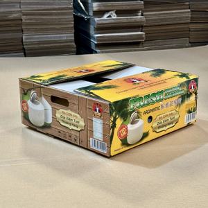 Custom Printed Corrugated Coconut Carton <b>Box</b> for Fresh Coconut Export Packaging Ventilation Hole <b>Heavy</b> <b>Duty</b> Recyclable Carton - Product Image 1