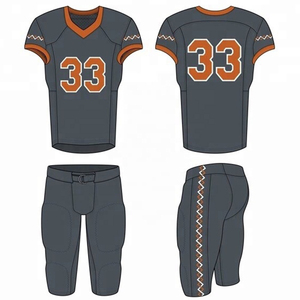 Ensemble d'uniformes de football américain personnalisés, rouge, 18, maillot et pantalon sublimés, coupe athlétique pour hommes, évacuation de l'humidité, toutes saisons - Product Image 3