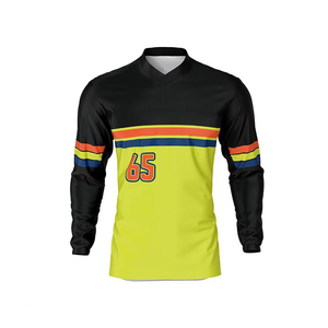 Direct Factory Price High Quality Breathable Plus Size Men's Motocross Jersey Custom Team Name Sportswear Polyester/Nylon Quick - Product Image 1