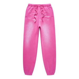 กางเกงวอร์มฤดูหนาวคุณภาพสูง 440GSM ผ้าฝ้าย 80% โพลีเอสเตอร์ 20% ปักโลโก้ตามสั่ง เอวกลาง ทรงหลวม ล้างสีแบบแอซิดวอช ผลิตตามสั่ง - Product Image 5