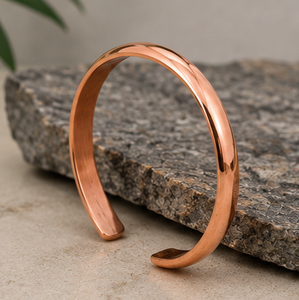 Pure Copper Plain High Polish Open Cuff Therapy Bracelet Handmade Pure Copper Luxury Fashion Jewelry - Product Image 6