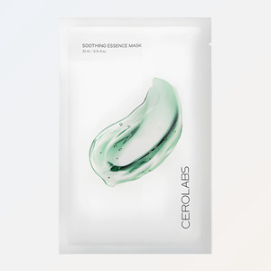 Masque apaisant à l'acide hyaluronique CEROLABS K-Beauty, soin coréen pour la peau, fabriqué en Corée, masque facial en feuille. - Product Image 6