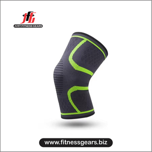JUST FITNESS GEARS Genouillère de compression pour la musculation, en nylon et coton respirants, avec fermeture auto-agrippante, unisexe adulte - Product Image 3