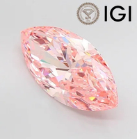 Bague de joaillerie fine en diamant SHRAMAN cultivé en laboratoire, taille Marquise, rose intense fantaisie, clarté VS1, 3.01 carats/pièce, certifié IGI, vente en gros