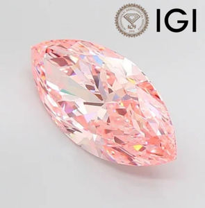 Anillos de Joyería Fina con Diamante SHRAMAN Cultivado en Laboratorio, Corte Marquesa, Color Rosa Intenso, Claridad VS1, 3.01CT/PC, Certificado IGI, Venta al Por Mayor - Product Image 5