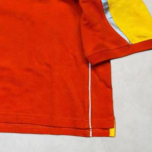 Polo de Trabajo Personalizado de Alta Calidad para Hombre, con Logotipo Personalizado, Diseño de Bloques de Color Rojo y Amarillo, con Cinta Reflectante, Uniforme de Trabajo - Product Image 6