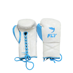 Guantes de Kick Boxing MMA Hechos a Medida, 100% Cuero Vacuno, con Cordones, para Entrenamiento Profesional, para Adultos, Guantes Fly - Product Image 2