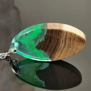 Wholesale Dainty Love Heart Pendant Necklace OEM Supplier India Epoxy Resin Flower Necklace <b>Chunky</b> Jewelry Mold Souvenir Craft - Product Image 1