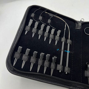 Pince à micro-anneaux la plus vendue, noire mate en acier inoxydable, kit d'outils pour extensions capillaires avec logo personnalisé, poids 300g - Product Image 5