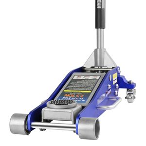 Pompa di sollevamento rapido a doppio pistone capacità 2.5 Ton (5,000 Lb) idraulico a basso profilo in alluminio acciaio da corsa martinetto da pavimento - Product Image 5