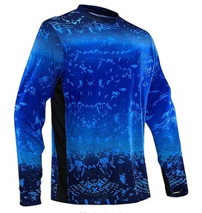 Chemises de pêche anti-odeur grande taille pour hommes, séchage rapide, protection UV, sublimation personnalisée, manches longues, polyester respirant et imperméable - Product Image 5