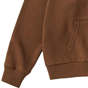 Sudadera con capucha unisex estética con cremallera completa, de algodón y forro polar, estilo casual urbano - Product Image 3