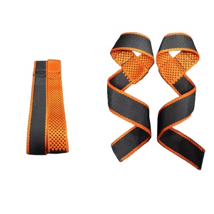 Customized Cotton/Nylon Padded Figure 8 Wrist Support Unisex Lifting Straps Non-Slip Eco-Friendly Lightweight Adjustable High - Product Image 1