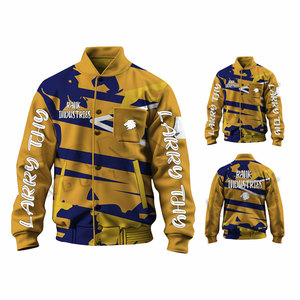 Solid Color Letterman Jacket <b>Covered</b> <b>Button</b> Letterman Winter Jacket Casual Wear Men Letterman Jackets - Product Image 6