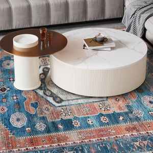 Tappeto Vintage per Interni 5 x 7 Pollici, Design Invecchiato Anti-Perdita di Pelo, Set da 1 Pezzo - Product Image 5