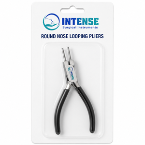 Pince à boucler professionnelle à bout rond en acier inoxydable, outil de fabrication de bijoux pour le façonnage de fils - Product Image 6