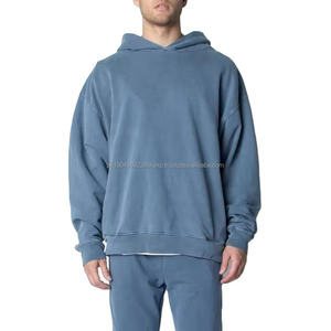 Sudaderas Personalizadas Sin Cordones, Ropa Urbana, 100% Algodón, Sudaderas Extra Grandes, Corte Cuadrado, Sudaderas Holgadas para Hombre - Product Image 1