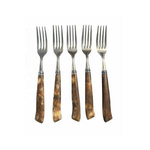 Nuevo Juego de Cubiertos Tradicional con Mango de Cuerno, Juego de Cubiertos para Cena, Acero Inoxidable Pulido Espejo, Decoración del Hogar - Product Image 5