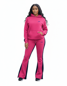 RSI <b>Women</b> Streetwear Autumn Winter Acid Wash Hooded <b>Lined</b> Eco-Friendly Quick Dry Tracksuit 100% Cotton Puff Printing Embroidery - Product Image 2