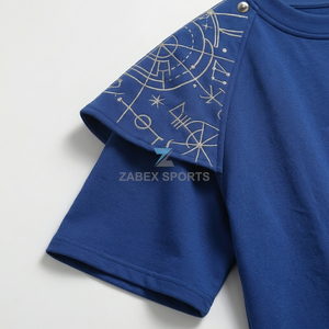 T-shirt graphique surdimensionné en coton épais personnalisé pour homme, coupe ample, style streetwear, t-shirt premium à épaules tombantes pour homme - Product Image 5
