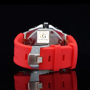 Reloj de Lujo de la Mejor Calidad, Caja Cuadrada de Acero Inoxidable Negro, Esfera con Incrustaciones de Moissanita, Movimiento Automático Premium, Buen Precio - Product Image 2