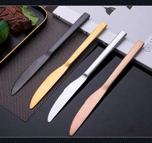 Juego de Cubiertos de Acero Inoxidable Sostenible de Alta Resistencia |   Colección de Cuchillos, Tenedores y Cucharas para Uso Doméstico, Fiestas y Comercial - Product Image 5