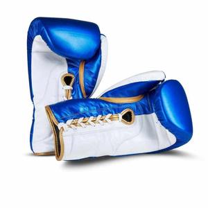 Guantes de Boxeo Blancos de Alta Calidad, Profesionales, para Ganar Combates, 100% Cuero Original - Product Image 2