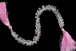 Faceted Drop Shape 5*8MM Natural <b>Rose</b> <b>Quartz</b> Beads Stone Beads - Product Image 2