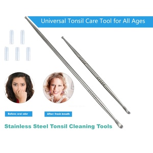 High Precision Tonsil Stone <b>Removal</b> <b>Tool</b> 17cm & 12cm Stainless Steel Manual <b>Tools</b> for Operation CE Certified Class I - Product Image 2