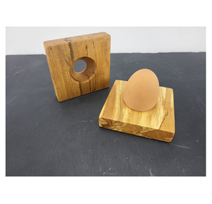 ที่วางไข่ไม้ งานฝีมือไม้ธรรมชาติ แท่นวางไข่สำหรับเสิร์ฟไข่ - Product Image 4