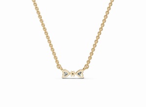Collar de 3 Piezas con Colgante de Diamante Cultivado en Laboratorio de 0.637 Quilates, Dos Corazones y un Brillo, en Oro Amarillo, Rosa y Blanco de 9K, 14K y 18K - Product Image 6