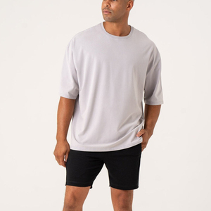 T-shirt pour homme en coton 100% personnalisé, coupe ample, col rond, respirant, impression personnalisée, fabrication OEM. - Product Image 4