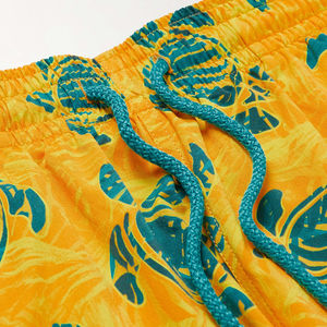Maillots de bain pour hommes personnalisés en tissu recyclé, avec cordon de serrage, imprimés floraux, pour la plage et le surf, à prix avantageux - Product Image 6