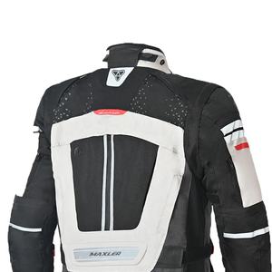 Veste de tourisme longue et résistante avec rembourrage anti-choc homologué CE, veste de tourisme longue en textile pour hommes, fabricant direct d'usine - Product Image 4