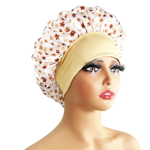 Nouveau bonnet en satin de soie pour dormir la nuit, pour femmes aux cheveux bouclés ou tressés, imprimé multi-styles - Product Image 3