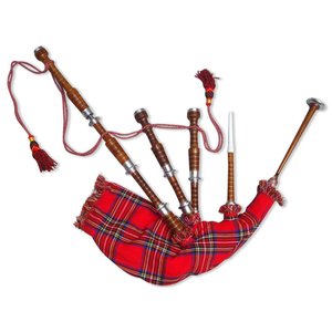 High Quality <b>Musical</b> <b>Instruments</b> Handmade Highland Bagpipes Natural Wood Finish Custom Branding Solid Color Traditional Folk Bag - Product Image 4