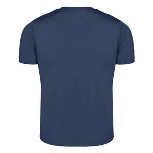 T-shirt en coton uni pour homme, manches courtes, col rond, coupe classique, respirant, jersey tricoté décontracté - Product Image 2