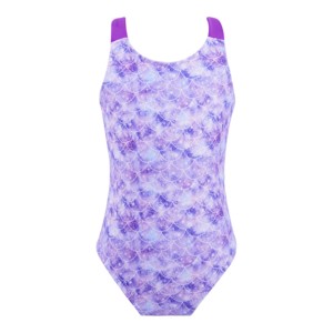 Conjunto de 2 Piezas de Ropa Deportiva para Mujer, Color Morado Sólido, Secado Rápido, Lona de Poliéster, Todas las Temporadas, Top Deportivo con Cuello Redondo - Product Image 1