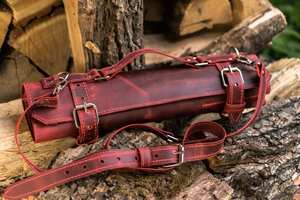 Étui à couteaux en cuir pour chef, sac de transport professionnel pour couteaux de cuisine, protection de luxe durable et anti-odeurs, étui pour ustensiles de cuisine LSKR-0049 - Product Image 5