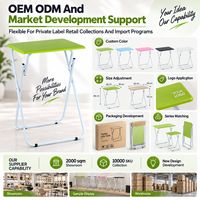 Table pliante pour téléviseur, table d'appoint compacte et peu encombrante pour canapé, ordinateur portable, collations, vente en gros, OEM, ODM, fournisseur en vrac, vente au détail
