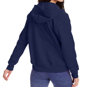 Sudadera de mujer casual estilo urbano con hombros caídos, transpirable, ecológica, con capucha, tejida, precio mayorista - Product Image 2