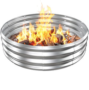 Firepit redondo de metal para ambiente al aire libre, libre de óxido y duradero de alta temperatura-Metal con chorro de arena con 5 años de garantía - Product Image 6