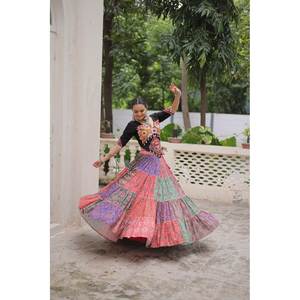 Navratri Special Embroidered Lehenga Choli with Codi Lace Work <b>Performance</b> <b>Wear</b> - Product Image 3