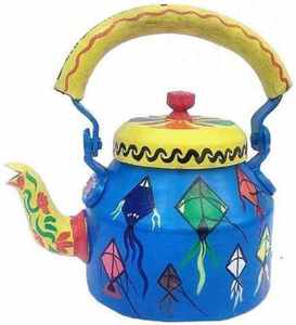 Bouilloire à thé et cafetière de luxe moderne, peinte à la main, écologique, avec poignée en acier inoxydable, couleur personnalisée, magnifique bouilloire et pot à thé - Product Image 4