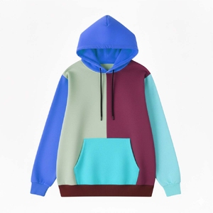 Sweat à capuche ample pour homme, personnalisable avec logo, coupe régulière, en polyester tricoté respirant, idéal pour le sport, la course et les loisirs. - Product Image 2