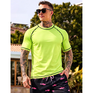 Camiseta Deportiva de Manga Corta para Hombre, Transpirable, de Compresión, para Gimnasio, Suministro del Fabricante - Product Image 3
