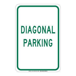 Señal de Estacionamiento Diagonal Brady, Señal de Advertencia de Alta Visibilidad para Áreas de Estacionamiento Interiores/Exteriores - Product Image 3