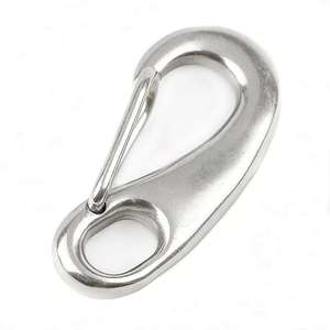 Gancho de Seguridad en Forma de Huevo de Acero Inoxidable con Resorte de Liberación Rápida, 50 mm, Acabado Liso, para Uso Industrial, Modelo OEM - Product Image 2